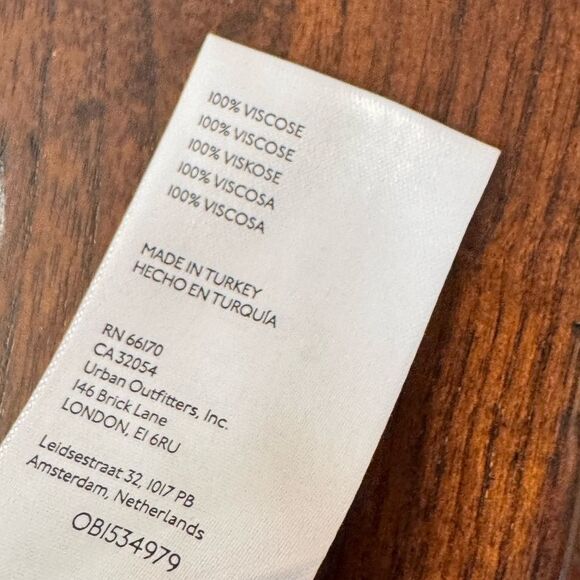 Anthropologie Red-Orange and Black Long Sleeve Maxi Faux Wrap Dress EUC Sz M - Picture 13 of 13